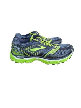 Brooks Glycerin Athletic Run Walk Jog Tennis Shoe Sneaker Green Gray Blac Men 10